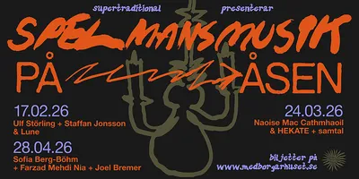 Spelmansmusik på Åsen: Sofia Berg-Böhm + Farzad Mehdi Nia + Joel Bremer