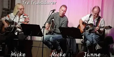 Hökis Visrum Presenterar Tre Trubadurer