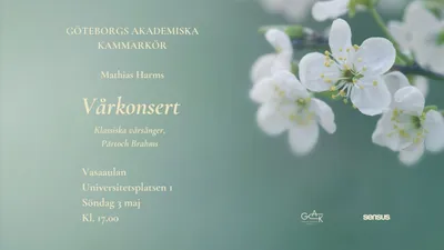 Vårkonsert med Göteborgs Akademiska Kammarkör