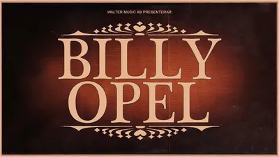 Billy Opel - Maximteatern, Borlänge
