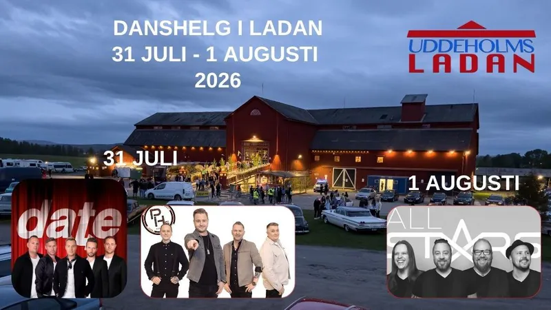 Danshelg i Uddeholmsladan 31/7-1/8 2026