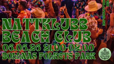 Nattklubb - BEACH CLUB på Terrassen 6 juni