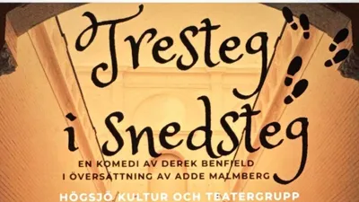 Tresteg i snedsteg