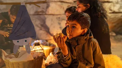 Fladdermusfika och sagostund