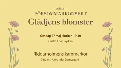 FÖRSOMMARKONSERT: Glädjens blomster