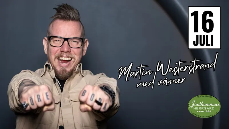 Martin (från Lillasyster) med vänner