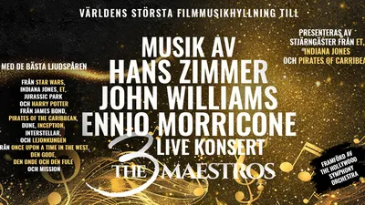 The 3 maestros – Zimmer, Morricone and Williams