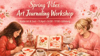  Discover Art Journaling - Spring Creativity Workshop & Fika 
