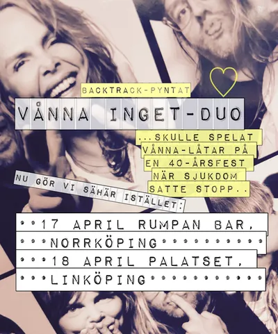 VÅNNA INGET - DUO // Support: Simon Lindström // Live på Palatset!