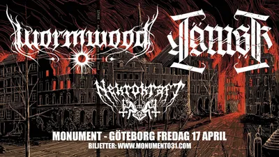 Wormwood + Lömsk + Nekrokraft 17/4
