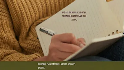 Vad ger dig hopp? Interaktiv workshop med samtal & skrivande.