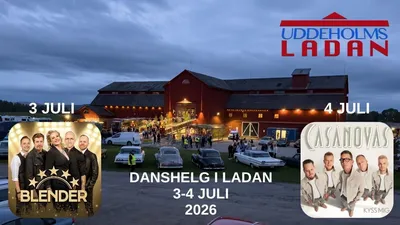 Danshelg i Uddeholmsladan 3-4 juli 2026