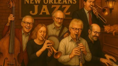 Gladjazz med Old Boy Stompers