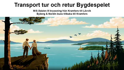 Båt från Kramfors till Lövvik + buss tillbaka