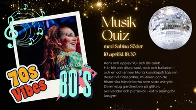 Musikquiz - 🎤70- och 80-talstema!