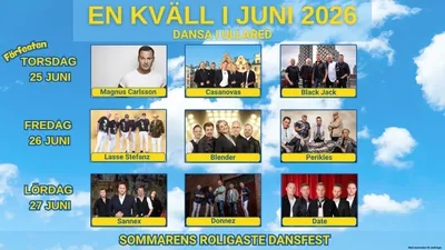 EN KVÄLL I JUNI 2026 - Dansa i Ullared