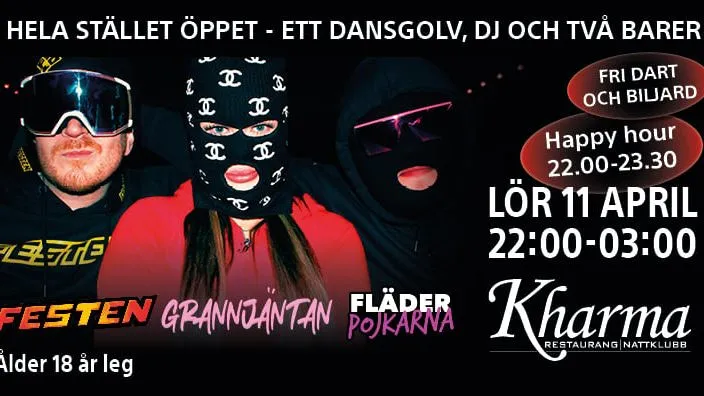 Festen, Grannjäntan & Fläderpojkarna LIVE