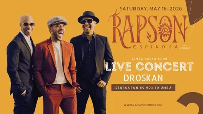 Salsafest med liveband Rapson Espinosa with Friends!