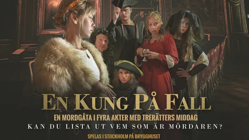 Mordgåta med trerätters middag - En Kung På Fall