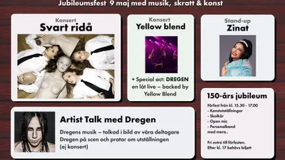 SÖRÄNGEN 150 ÅR - SVART RIDÅ, DREGEN, ZINAT M.FL.