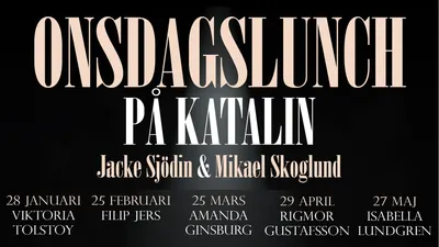 ONSDAGSLUNCH på Katalin, gäst: Isabella Lundgren