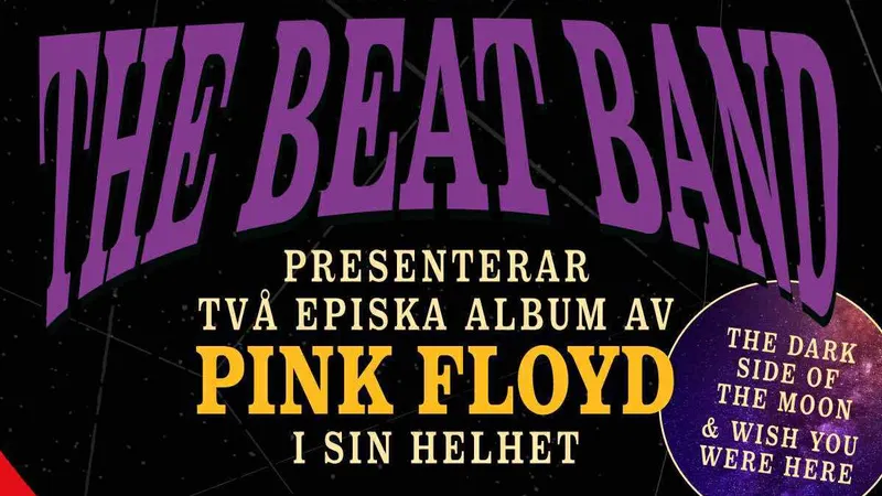 Pink Floyd på Estrad med The Beat Band 19:00