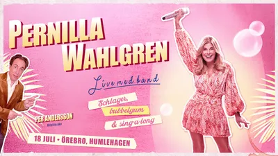 Pernilla Wahlgren + ofrivillig gäst Per Andersson
